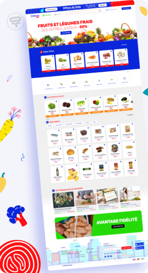 UI design project showcase on mobile screen